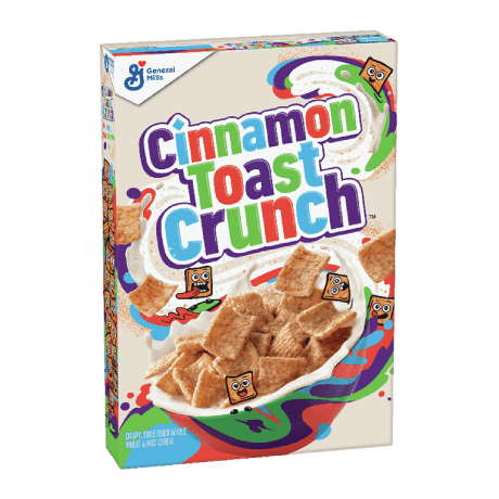Cinnamon Toast Crunch cereal box