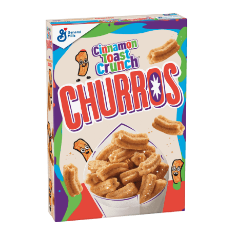 Cinnamon Toast Crunch Churros cereal box