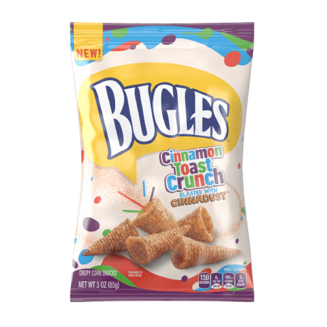 Bugles Cinnamon Toast Crunch, front of the product