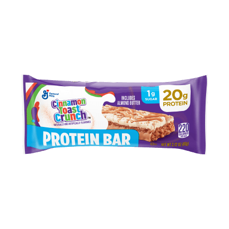 Cinnamon Toast Crunch Protein Bar, Front of the product